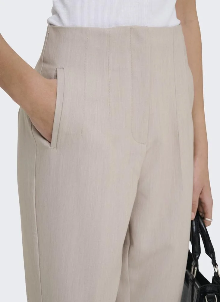 ONLY  ONLRAVEN High Waist Flared Pants for Women | Best Price UAE